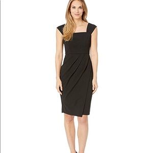VINCE CAMUTO Pleat Detail Sheath Dress